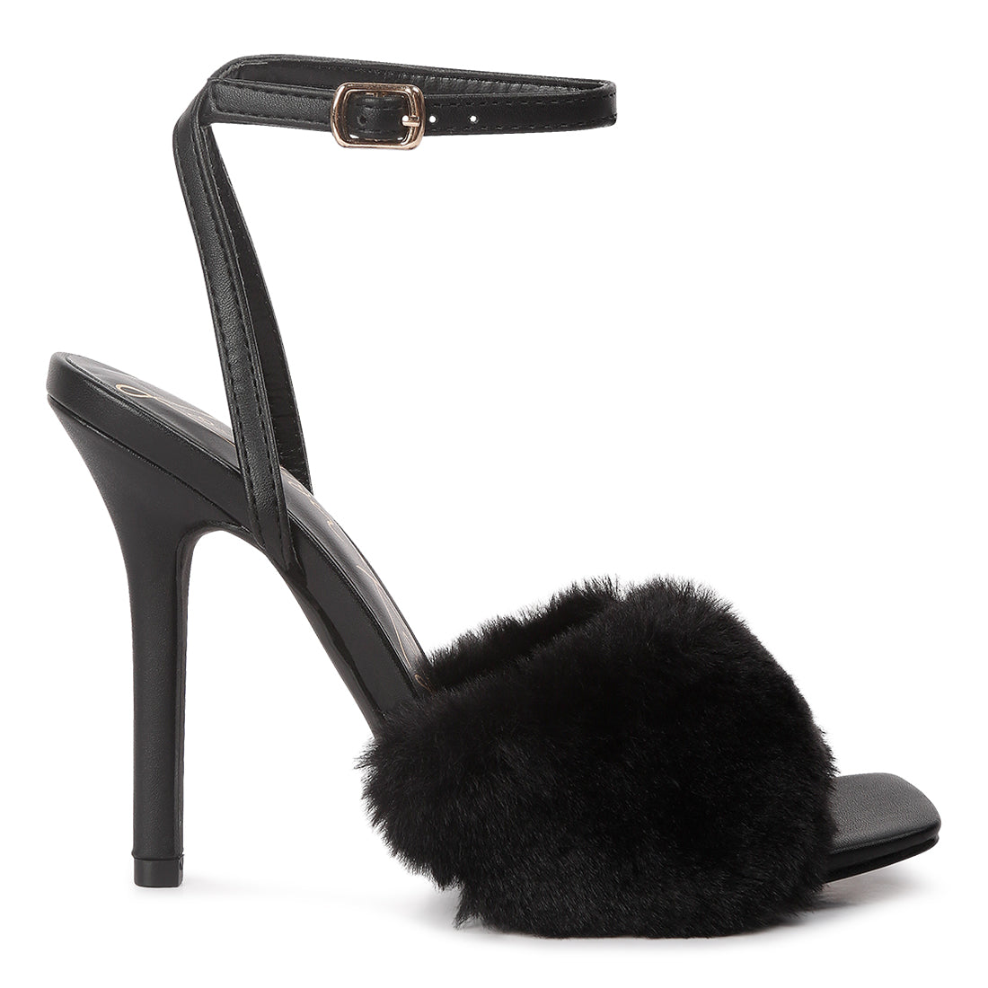 tarantino pin buckle mid heel sandals#color_black