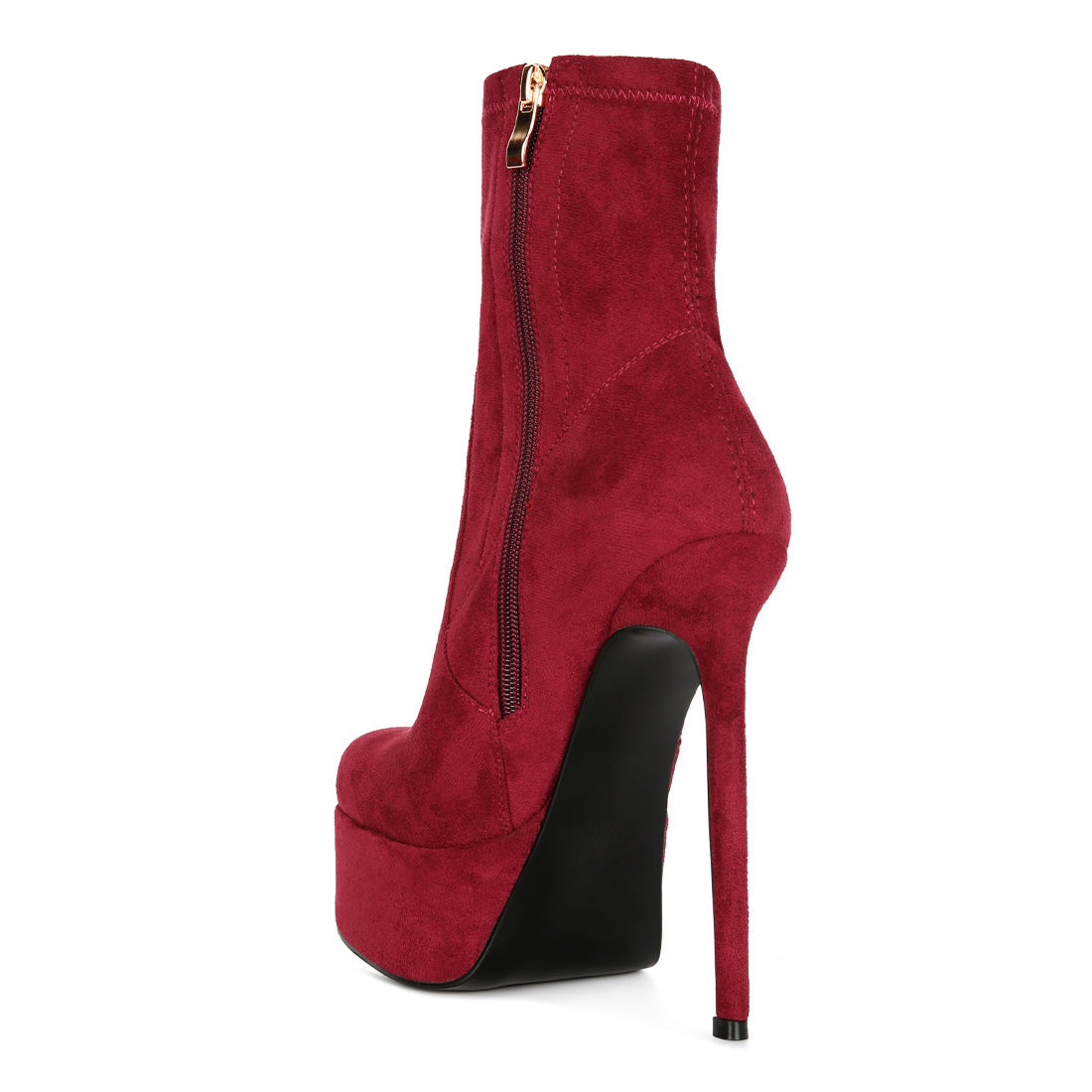 high heeled ankle boot#color_burgundy