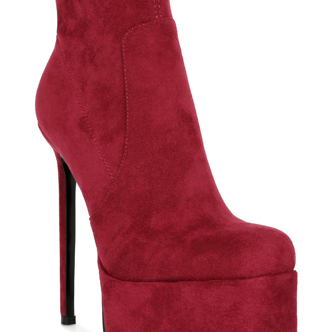 high heeled ankle boot#color_burgundy