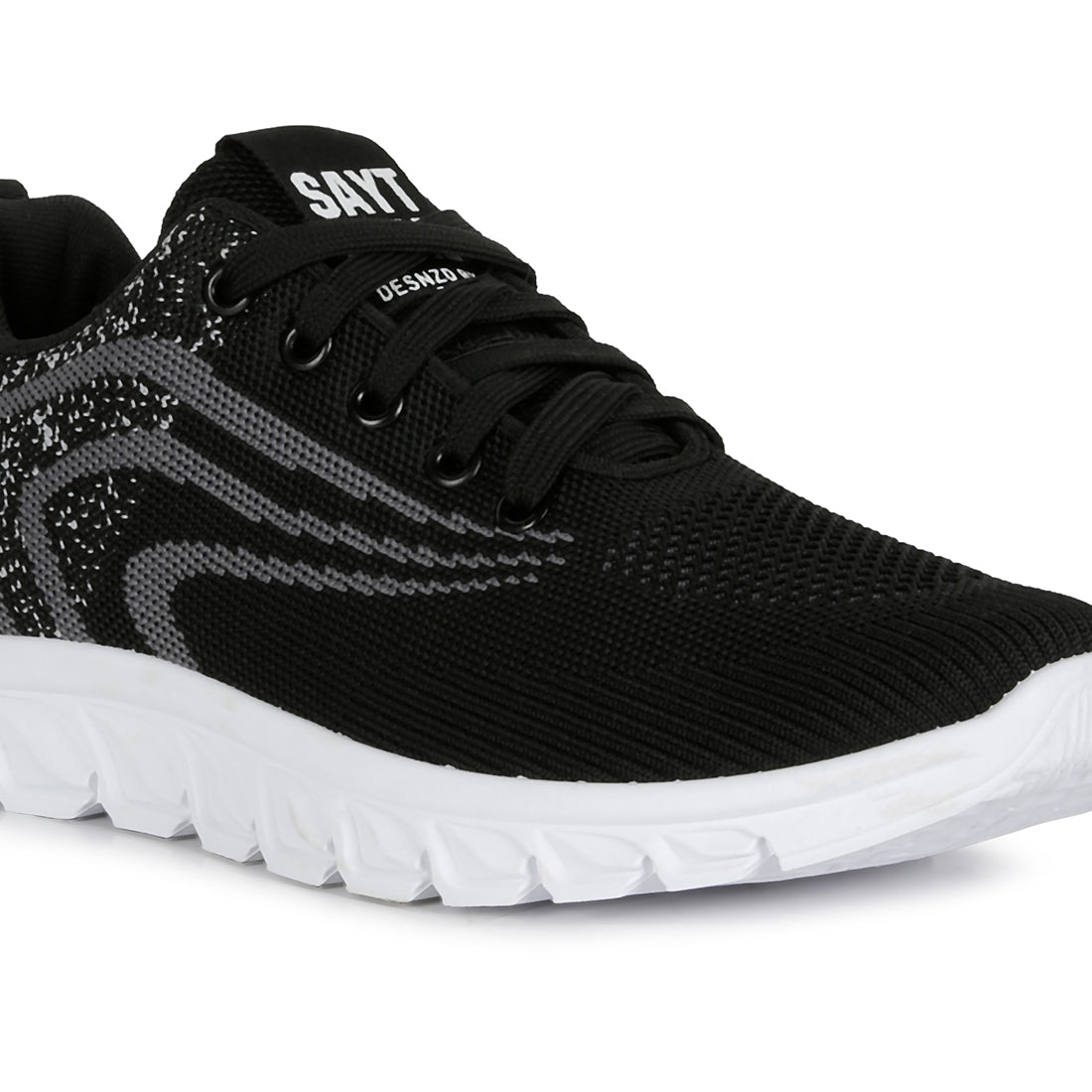 lace up knit sneakers#color_grey