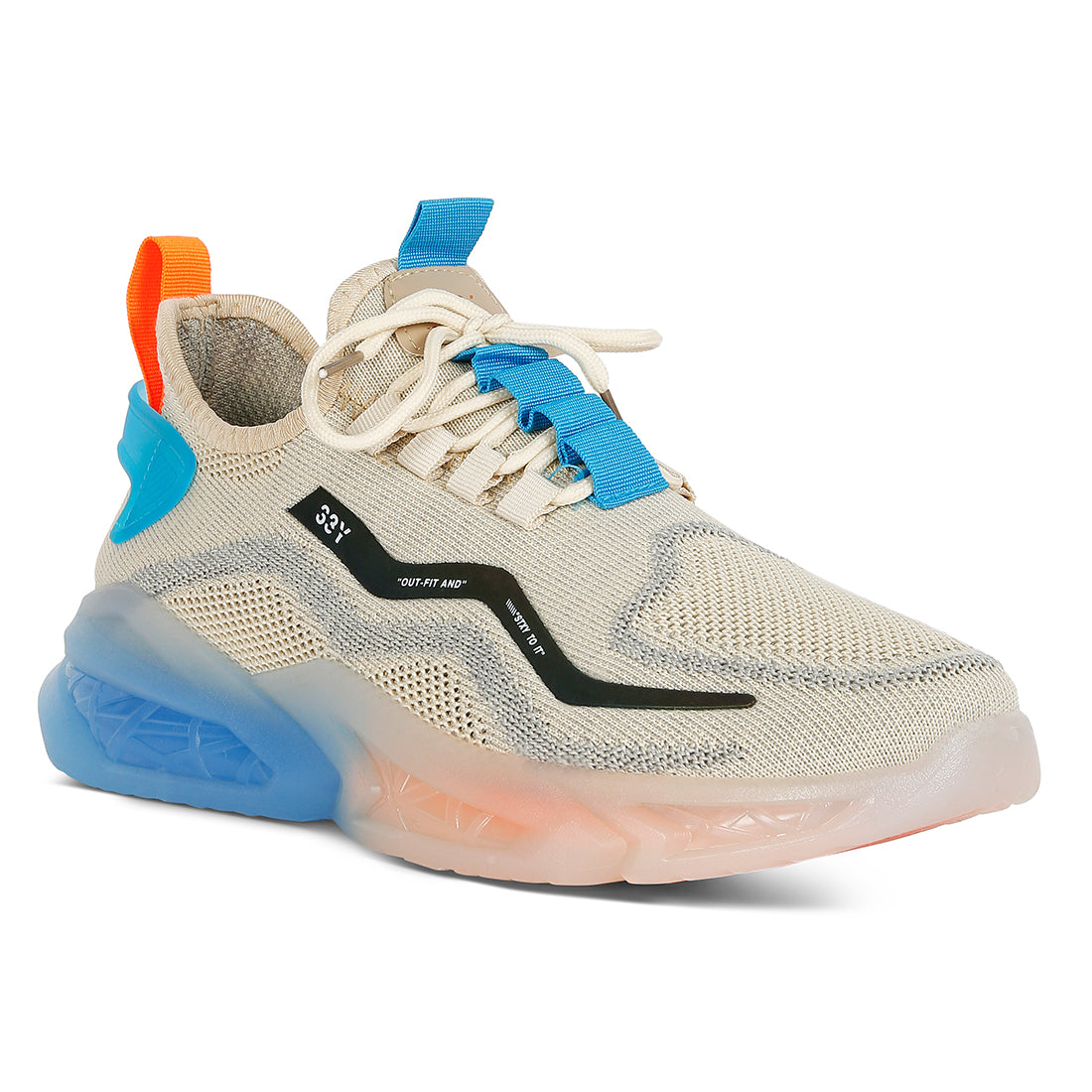 fly knit running sneakers#color_beige