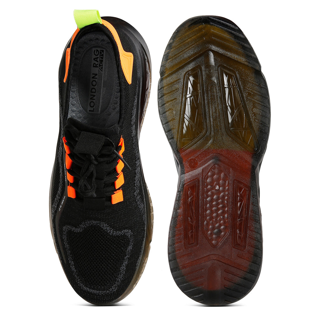 fly knit running sneakers#color_black