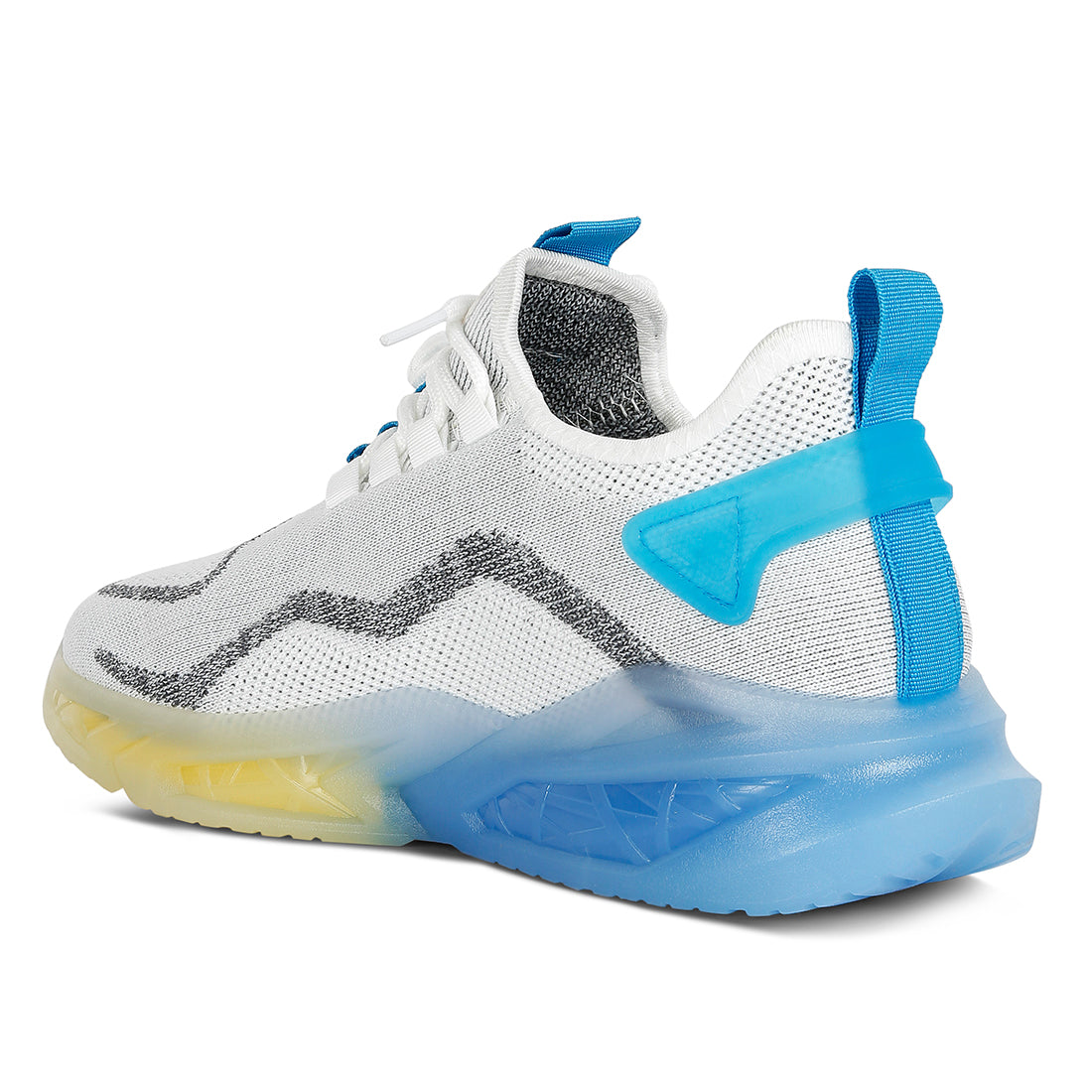 fly knit running sneakers#color_white