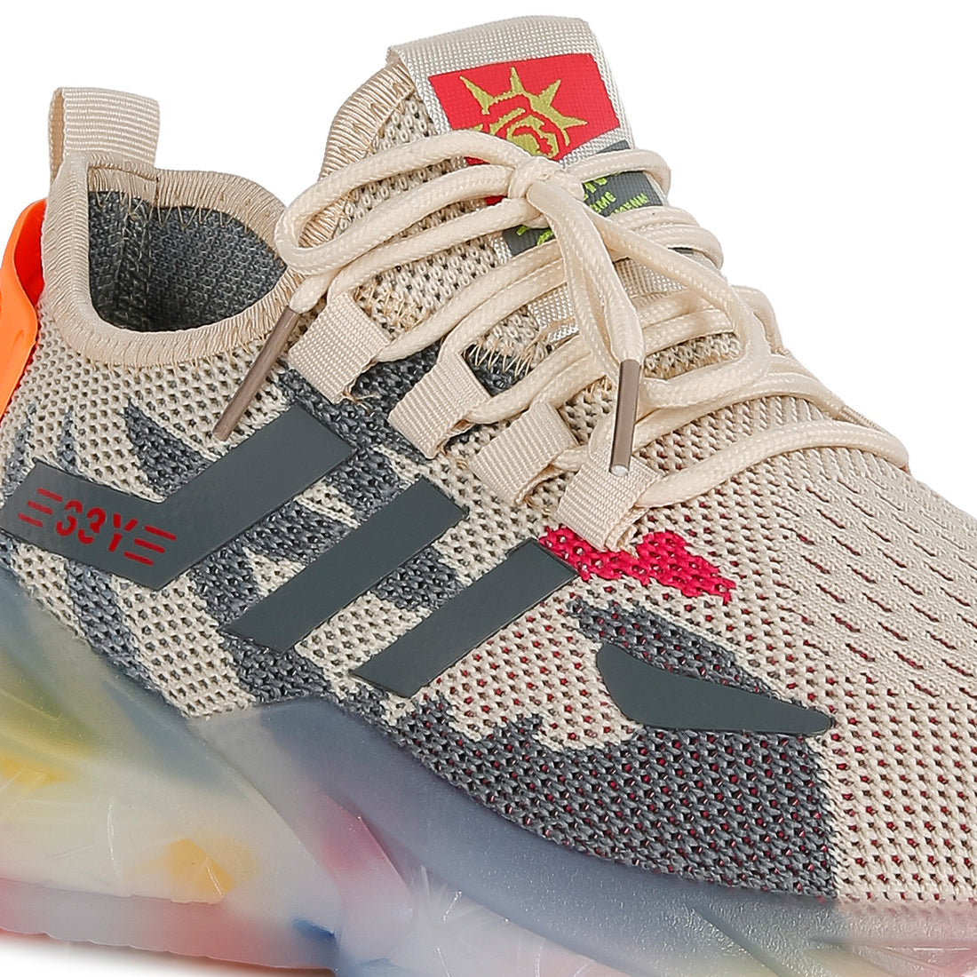 block sole sneakers#color_beige