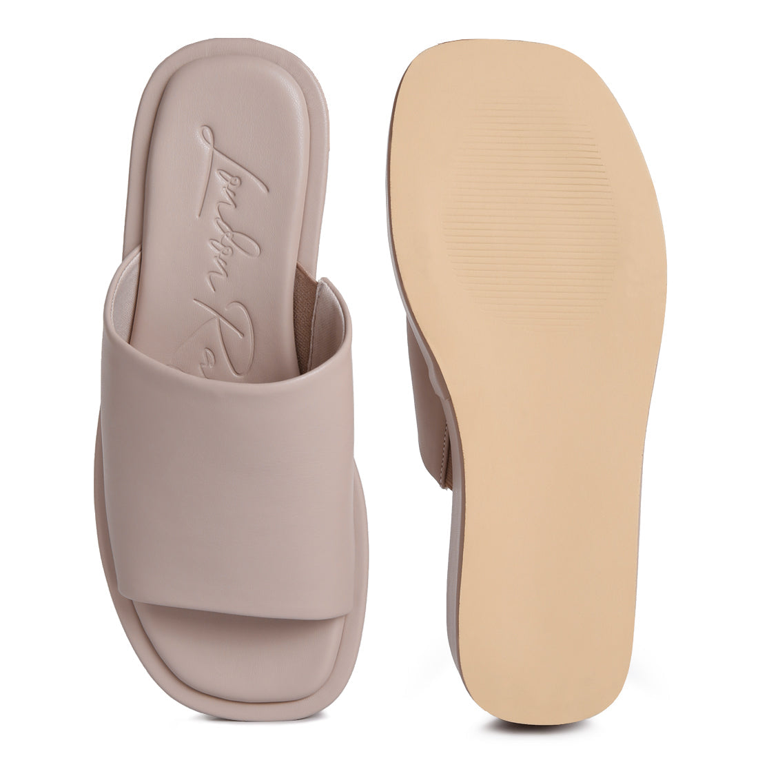 black platform sliders#color_taupe