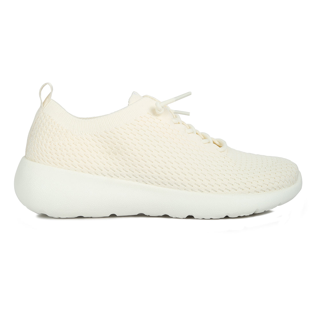 knitted lace up sneakers#color_beige