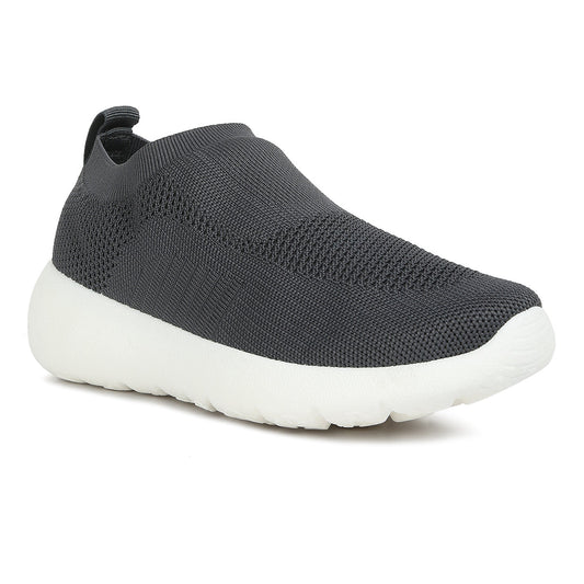 knitted slip on sneakers#color_grey