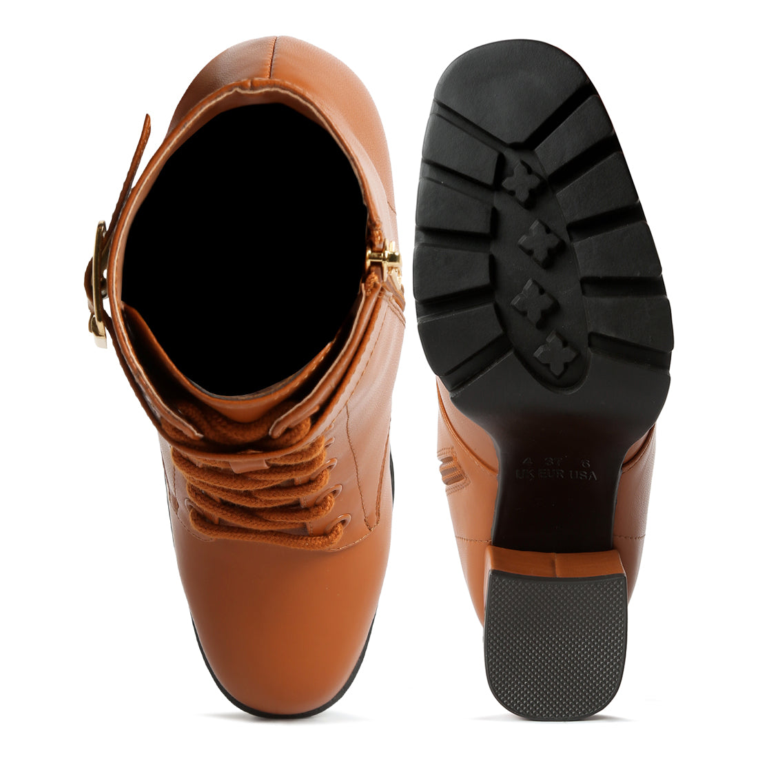 lace up ankle boots#color_tan