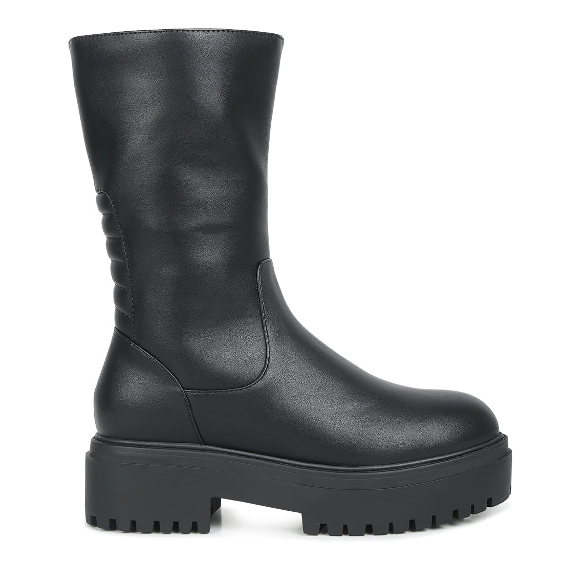 panelled lug sole boots#color_black