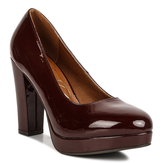 patent pu pump#color_brown