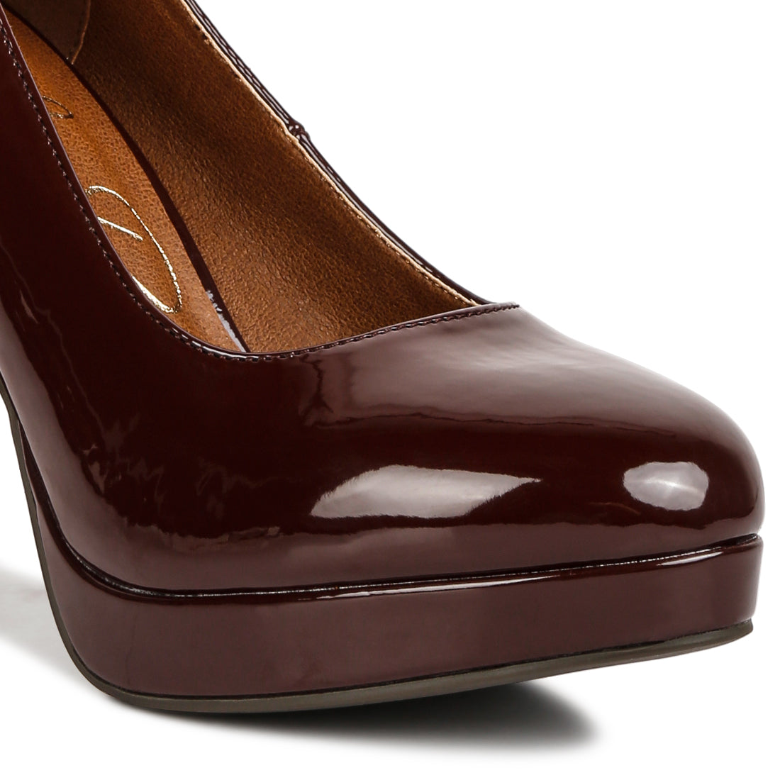 patent pu pump#color_brown