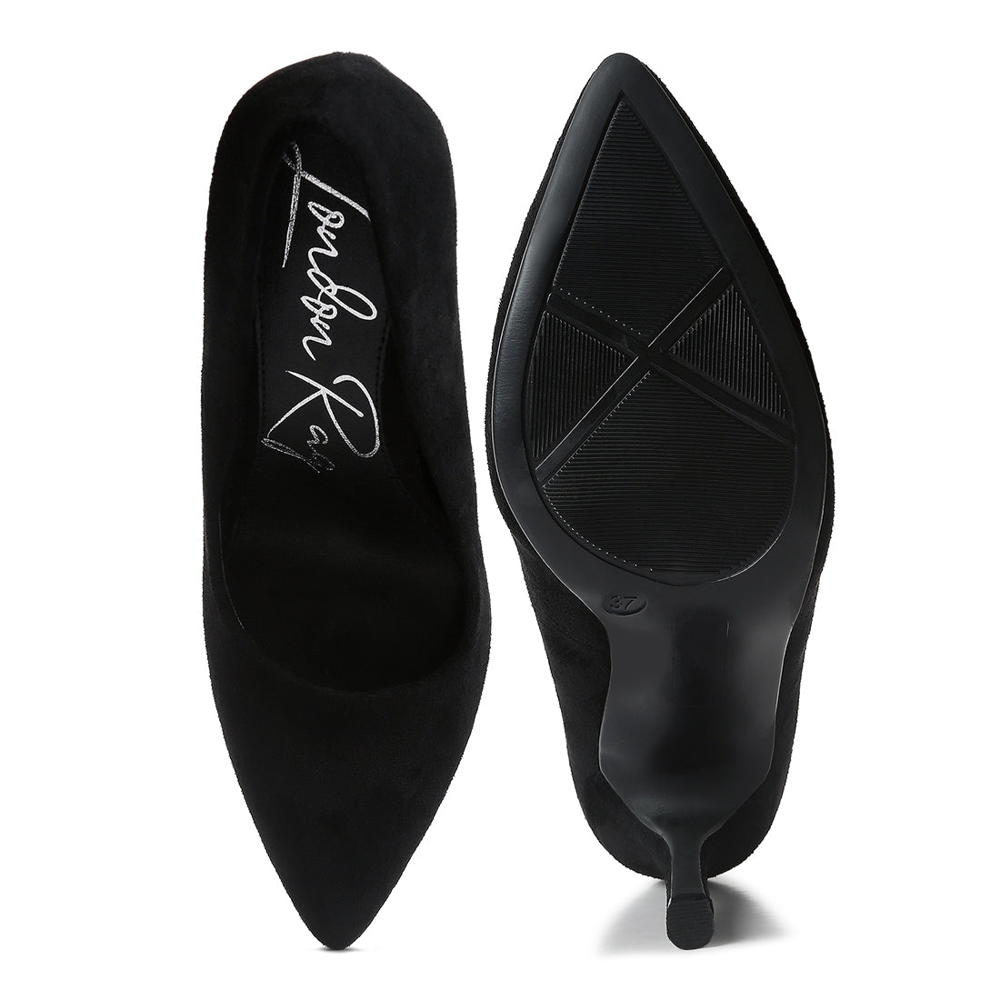 gilmore suede formal stiletto pumps#color_black