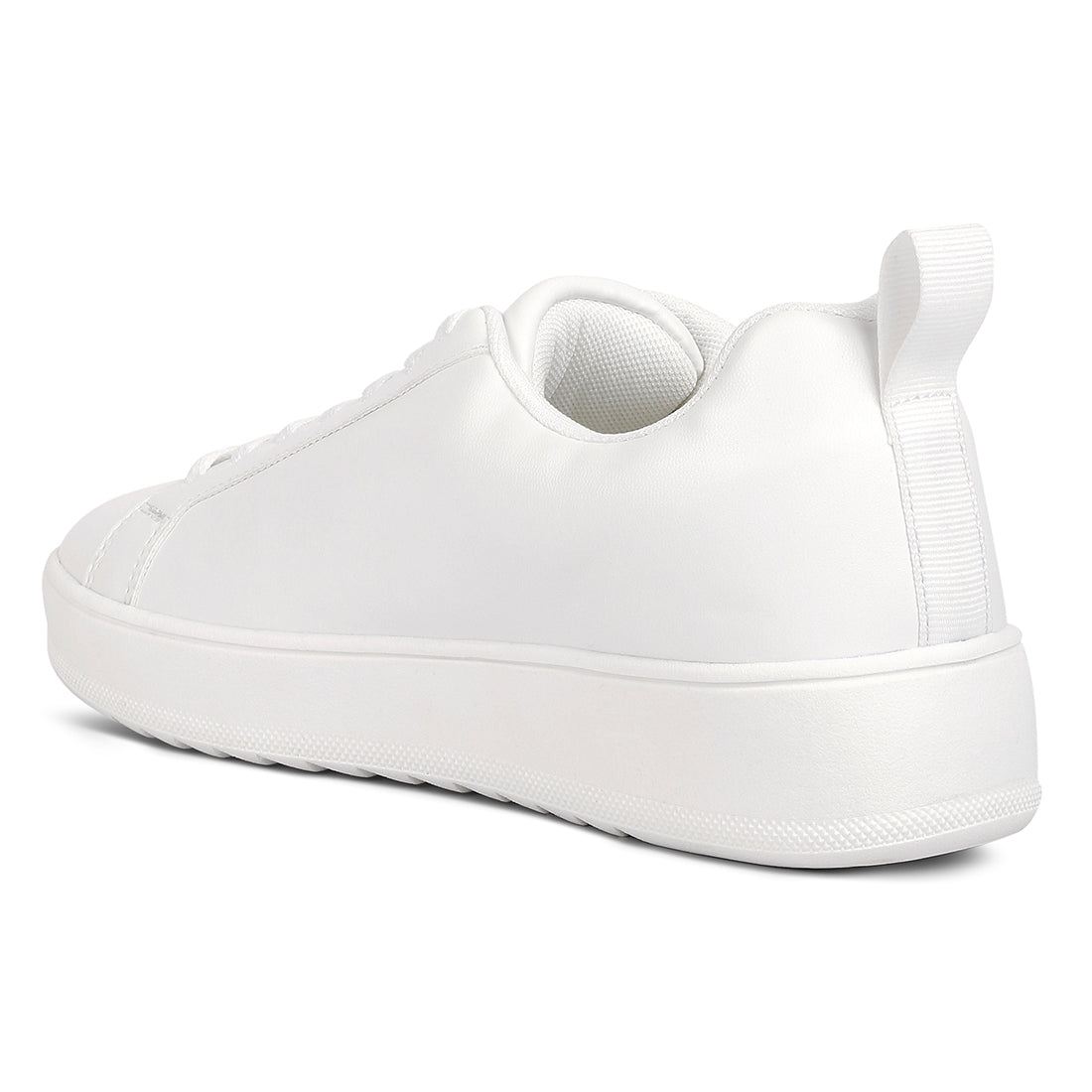 faux leather sneakers#color_white