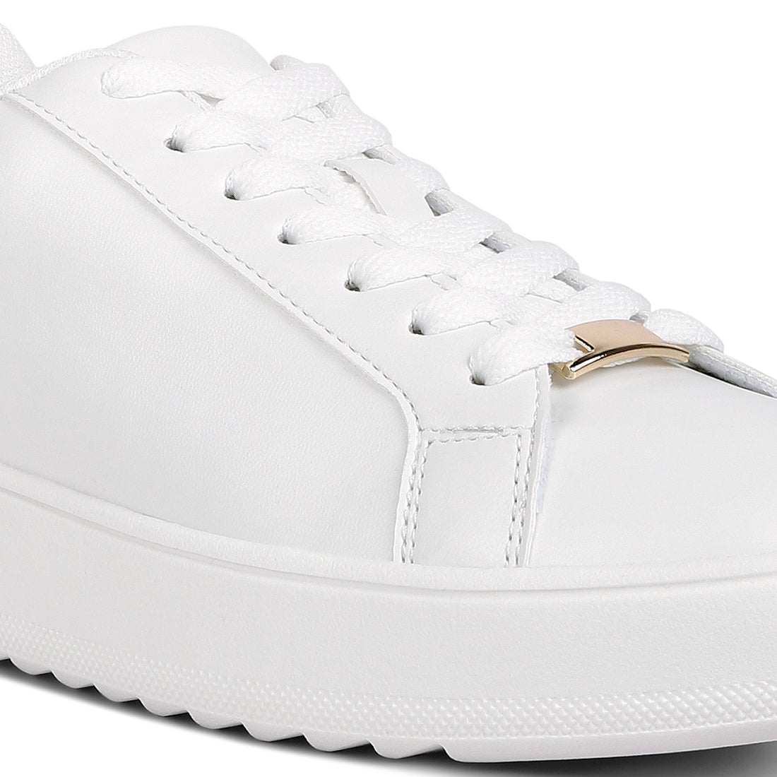 faux leather sneakers#color_white