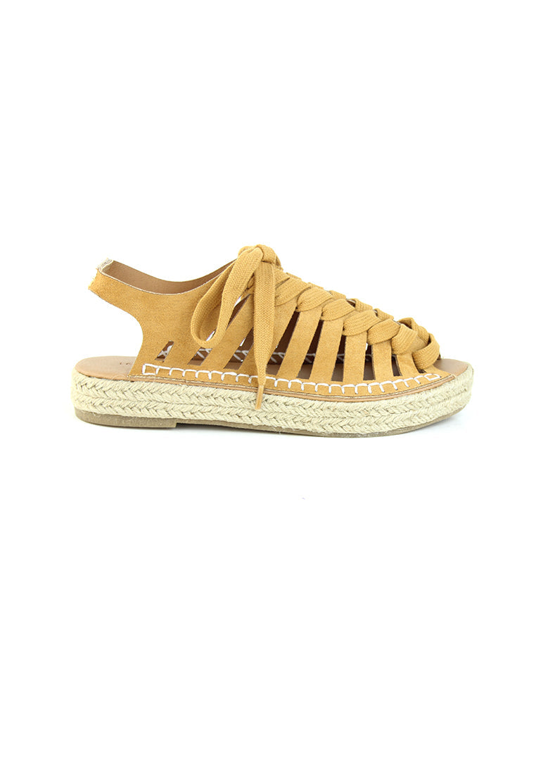 Tan Peep Toes Sandals - Tan