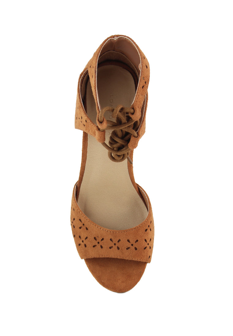 Tan Heels Sandals - Tan