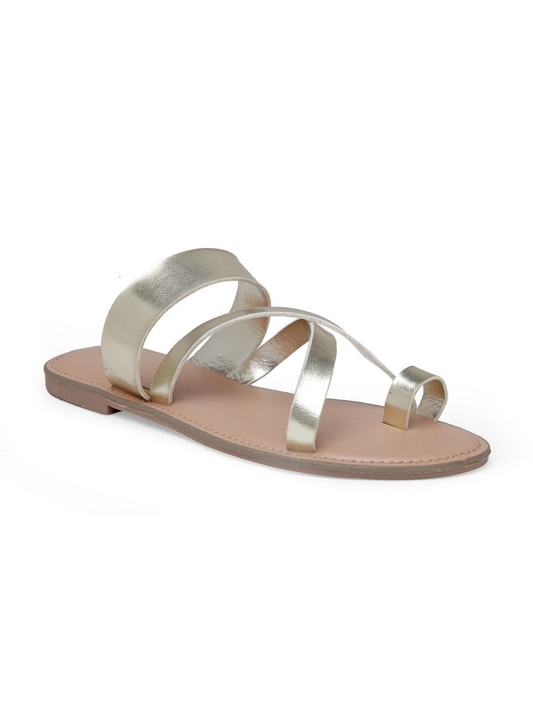 Gold Flat Sandals