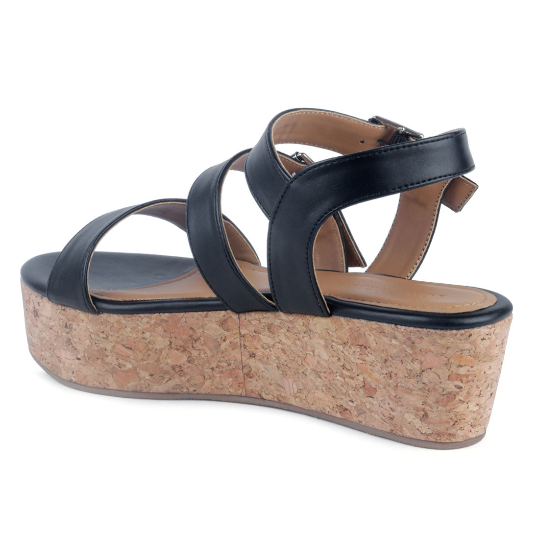 Black Platform Sandal - Black