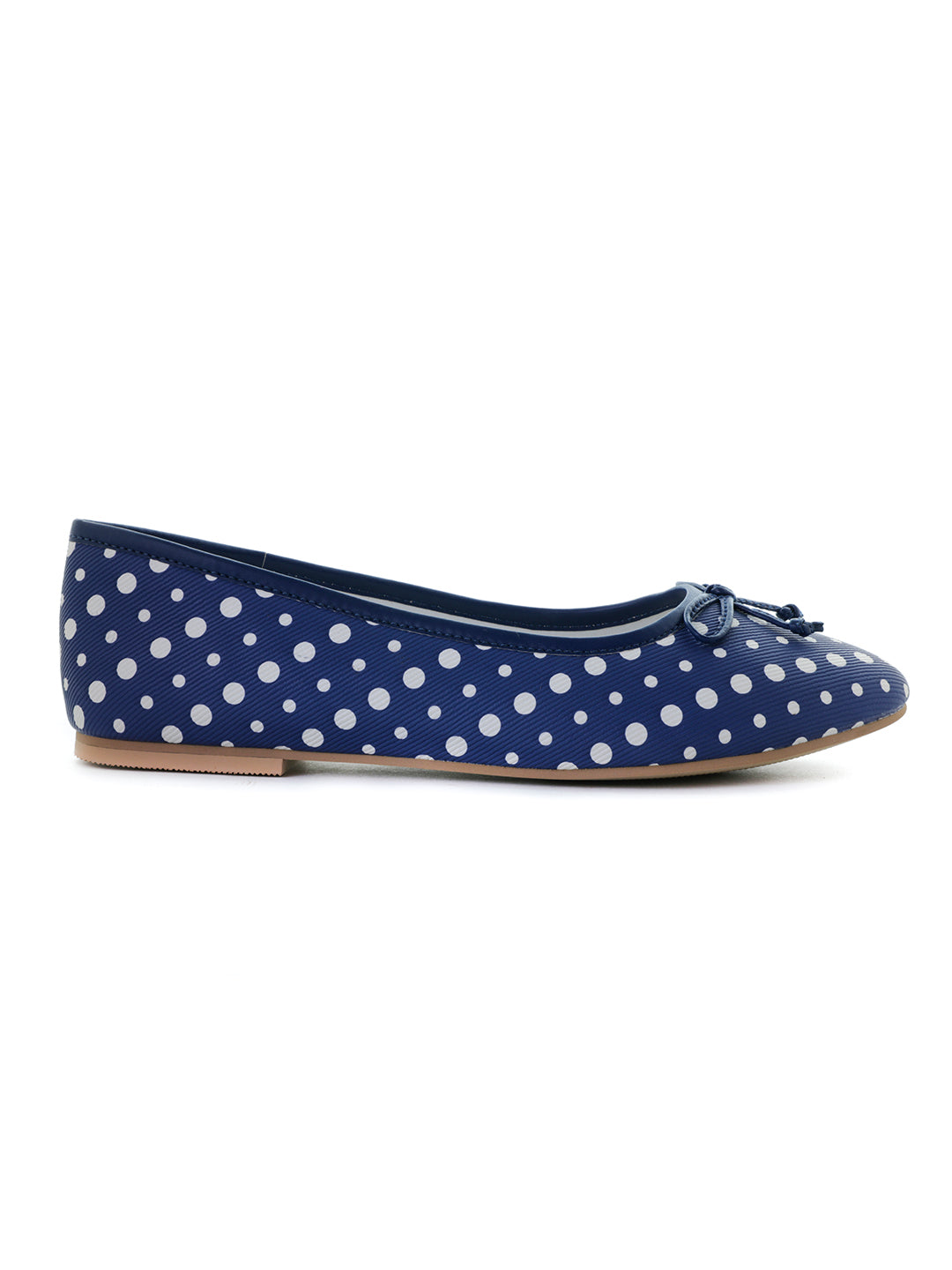 Polka Dot Blue Ballerinas - Blue
