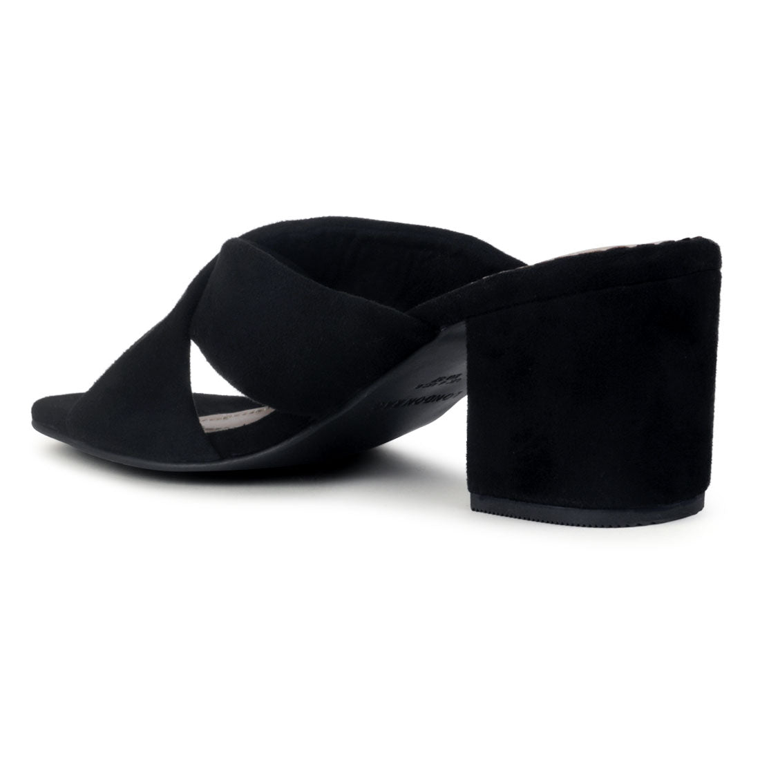 Black Block Heel Sandal - Black