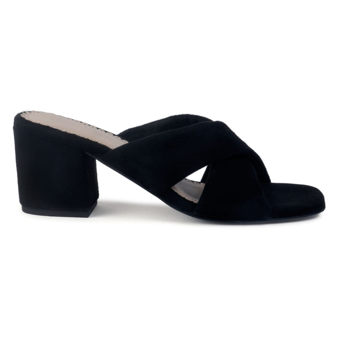 Black Block Heel Sandal - Black