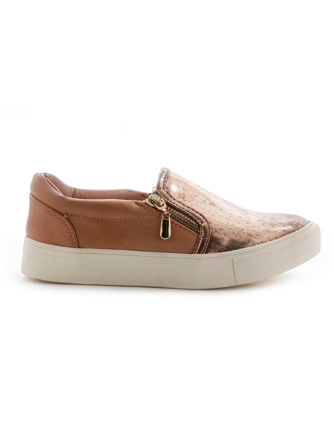 Nude Color Sneaker - Brown