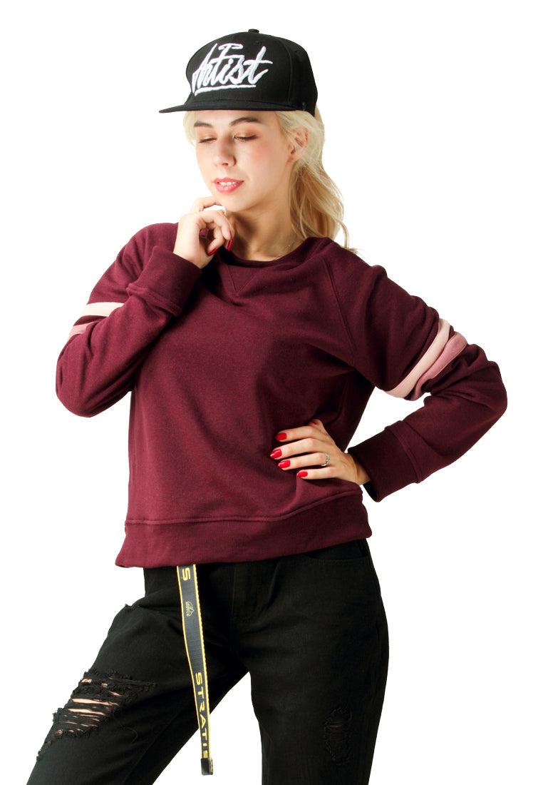Wine Crew Neck Sweatshirt - Wine