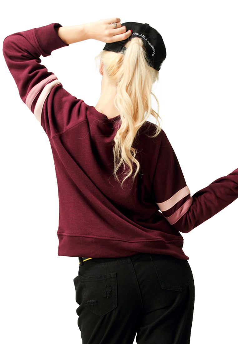 Wine Crew Neck Sweatshirt - Wine