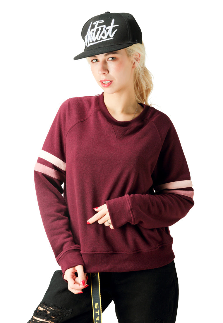 Wine Crew Neck Sweatshirt - Wine
