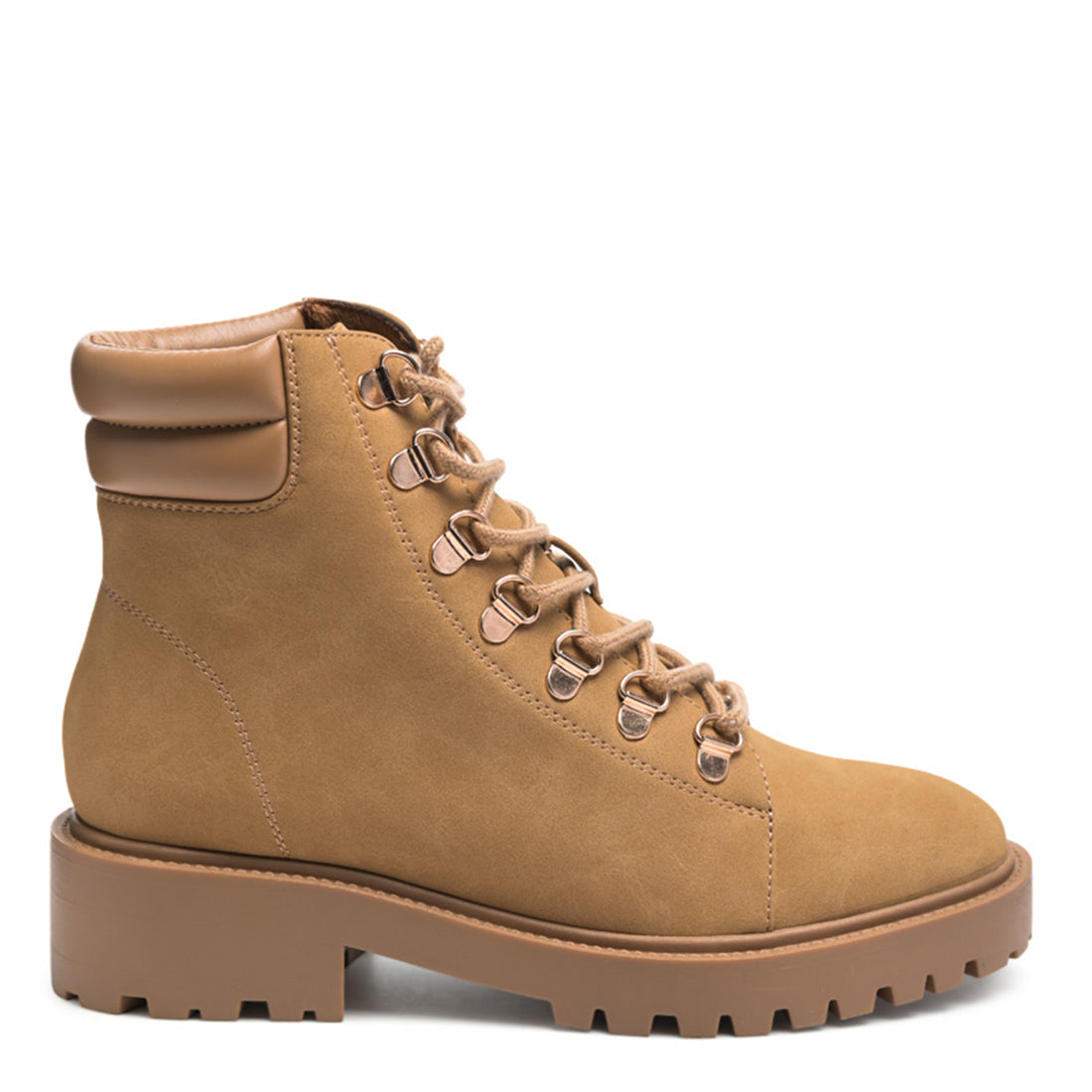 Taupe Smooth lace-Up Boot - UK5