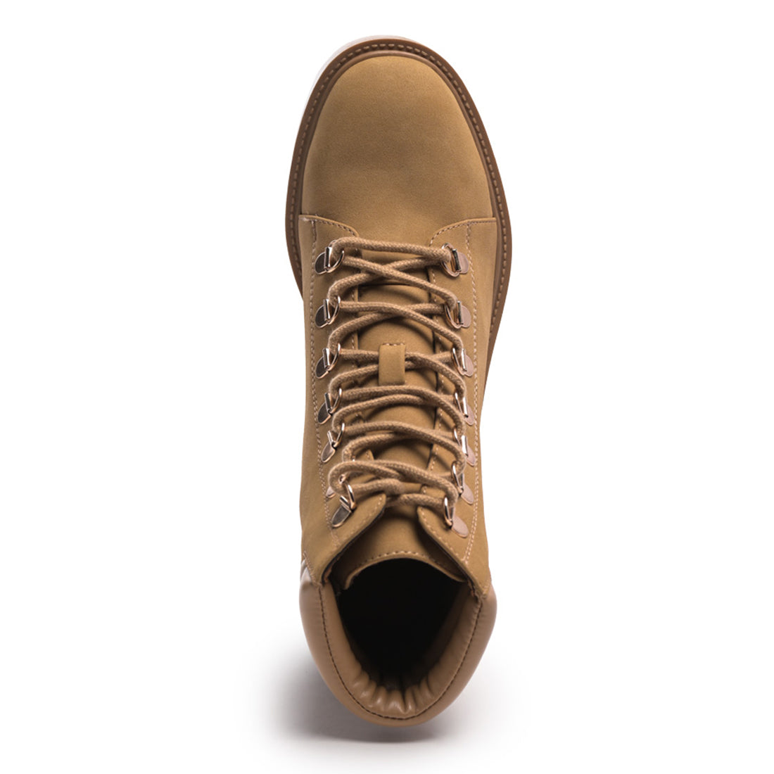 Taupe Smooth lace-Up Boot - UK6